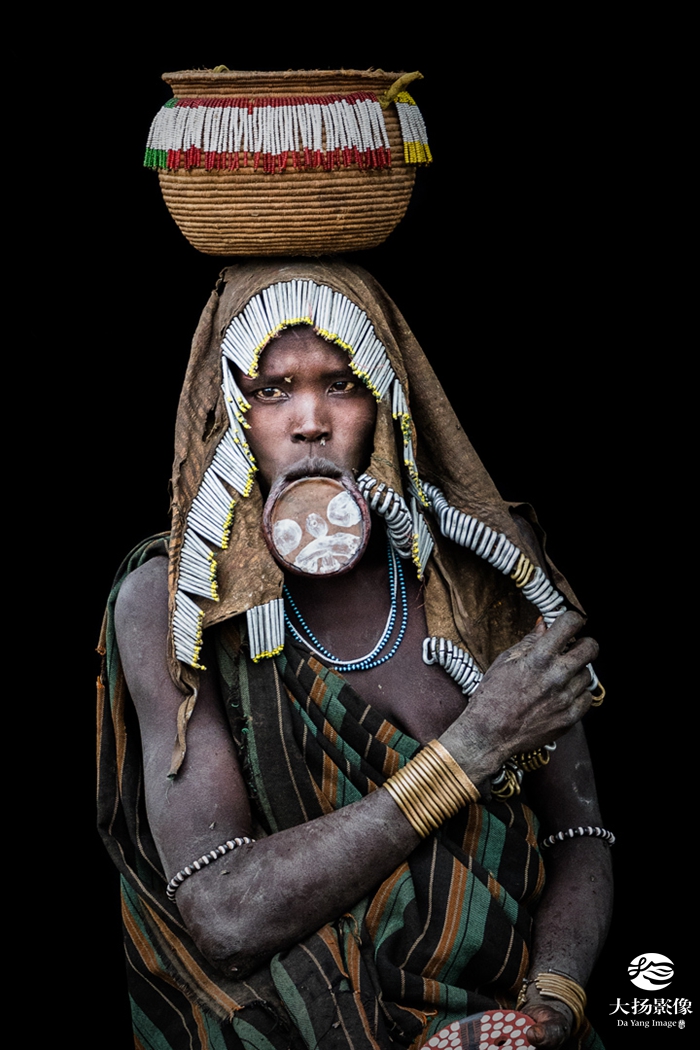 王慧芬《埃塞人肖像5-ethiopian people portrait 5》